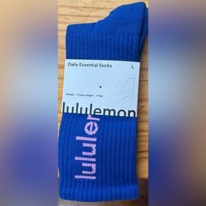 NWT lululemon athletica Blue Casual Socks Essential Comfort